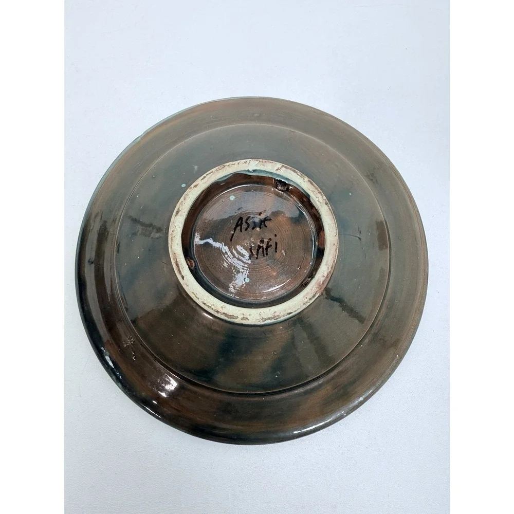 (2)‎ Moroccan Ceramic Plate Salad Pasta Bowl Serving Handmade Wall Decor